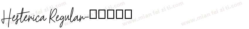 Hesterica Regular字体转换